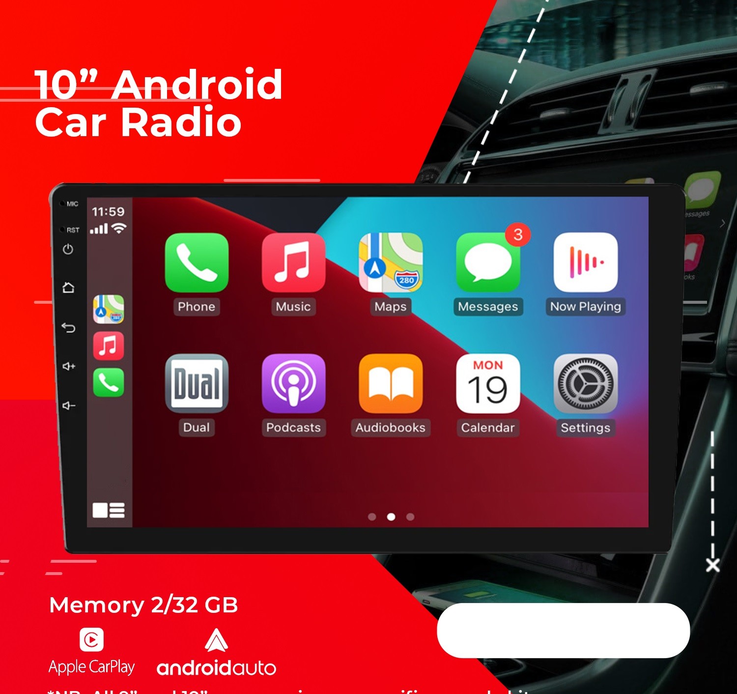 10inch Car Radio - 180K
